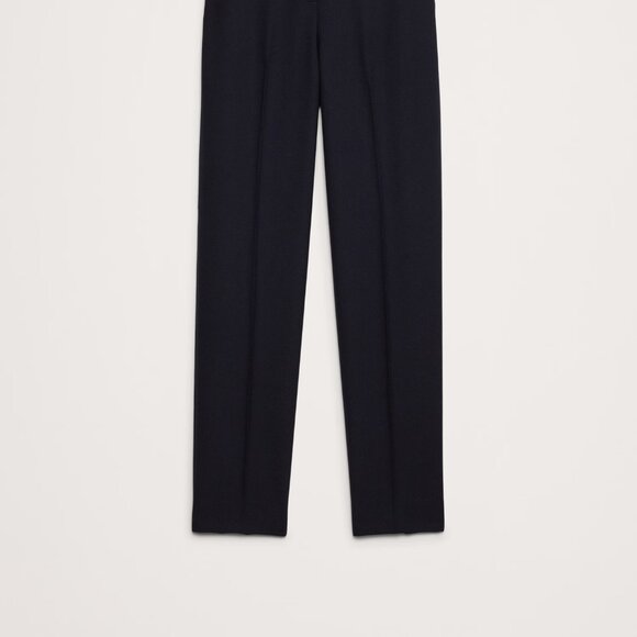 Banana Republic High-Rise Tapered Italian Wool Ankle Pant size 6 Navy - Picture 5 of 5